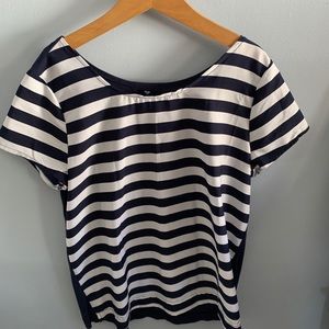 Chiffon stripe top